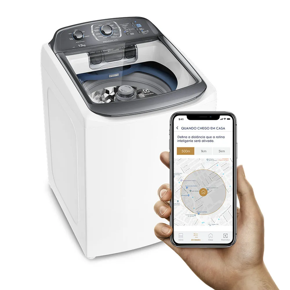 Máquina de Lavar Premium Care 13kg Branca Conectada App Electrolux (LWI13)