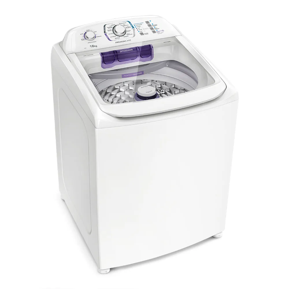 Máquina de Lavar Electrolux 16Kg Branca Premium Care Silenciosa com Cesto inox (LPR16)