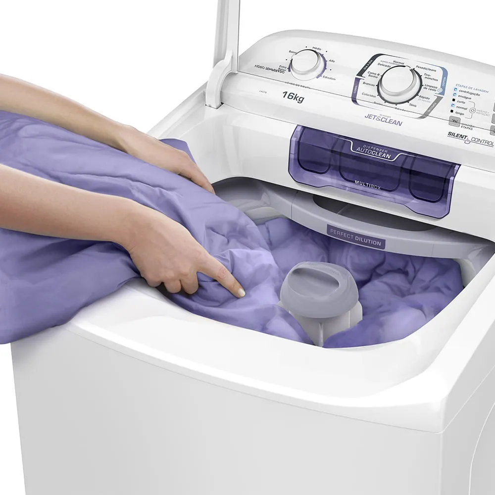 Máquina de Lavar Electrolux 16kg Branca Turbo Economia Silenciosa com Jet&Clean (LAC16)