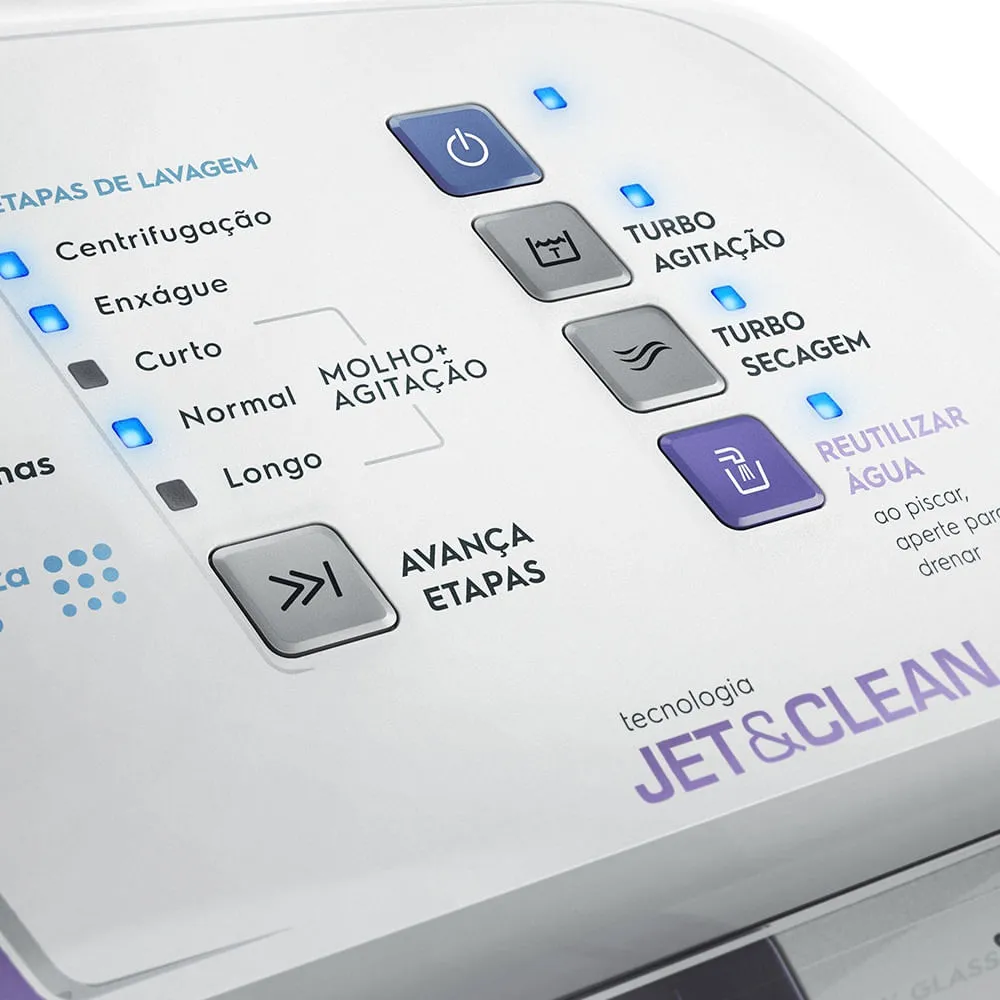 Máquina de Lavar Electrolux 10,5kg Branca Turbo Economia com Jet&Clean e Filtro Fiapos (LAC11)
