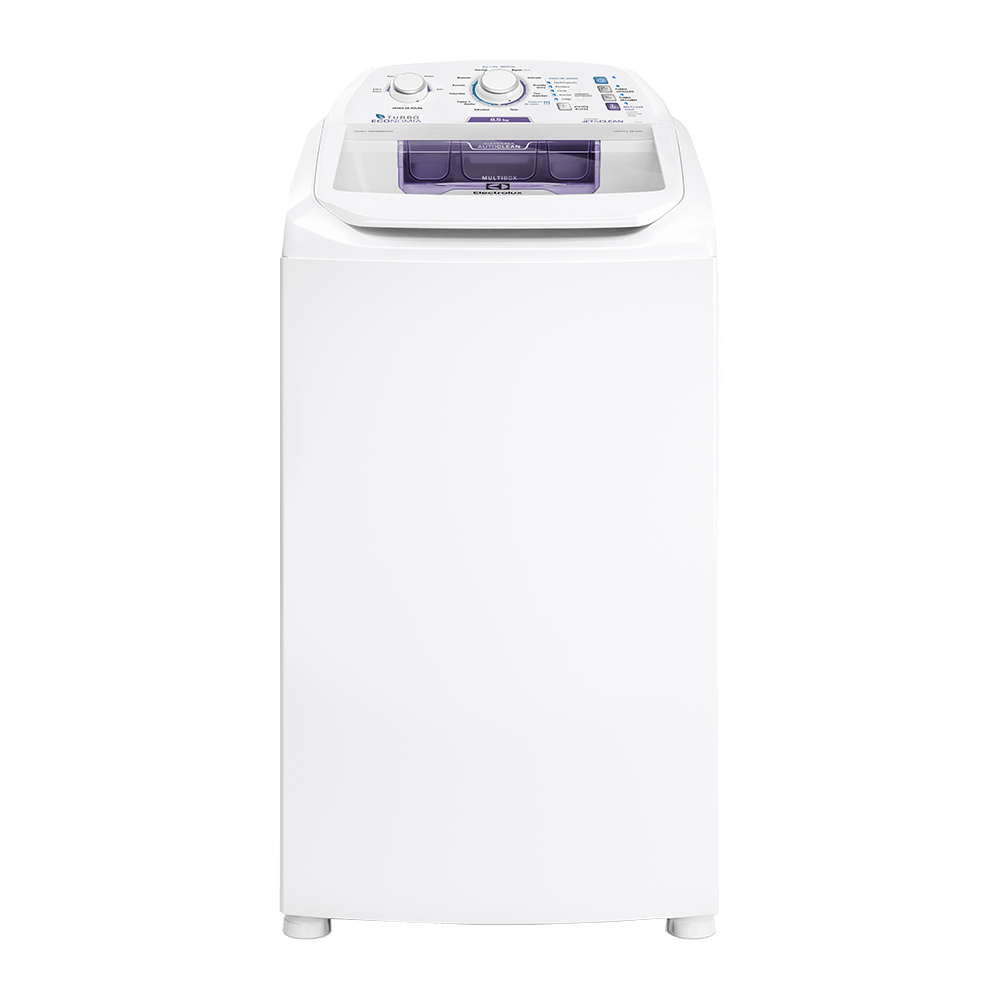 Máquina de Lavar Electrolux 8,5kg Branca Turbo Economia com Jet&Clean e Filtro Fiapos (LAC09)