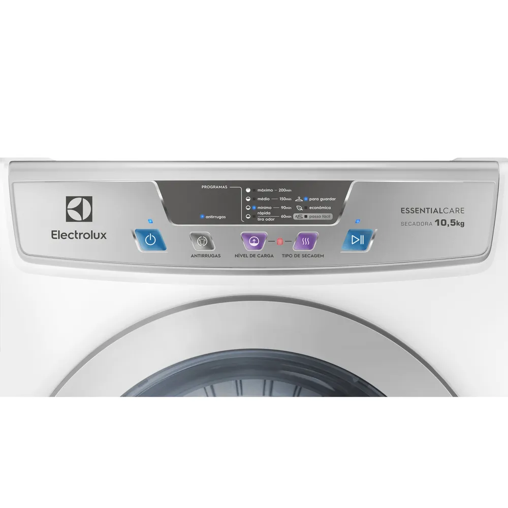 Secadora de Roupas de Parede e Piso Electrolux 10,5Kg Branca Essential Care Compacta Turbo (SVP11)