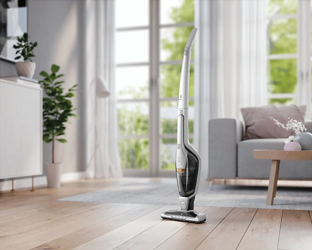Aspirador de Pó Vertical Sem Fio Electrolux Ergorapido 2 em 1 Luz LED até 35 min Branco (ERG25B)