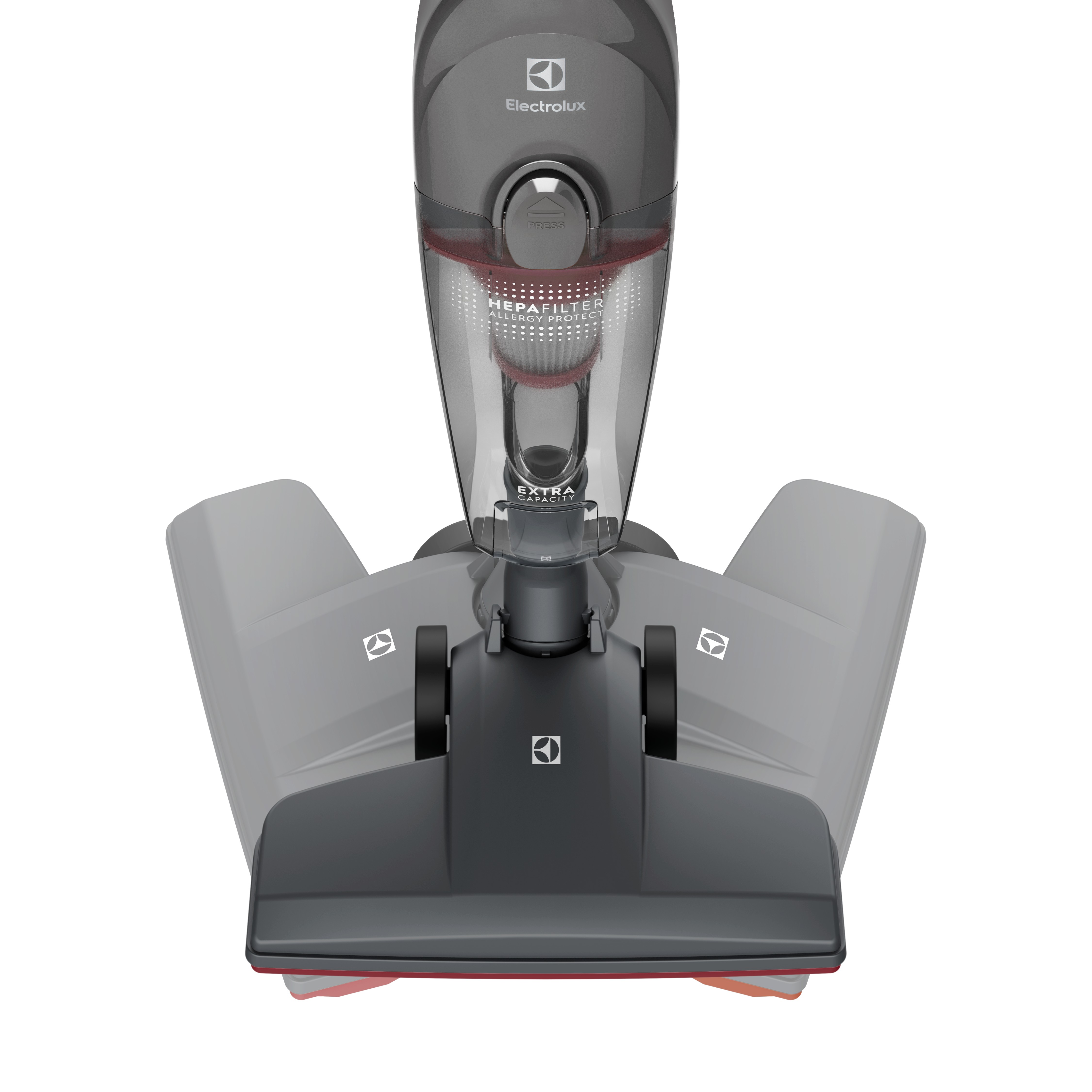 Aspirador de Pó Vertical com Fio Electrolux 1450W 2 em 1 Ultra Filtro HEPA Cinza (STK15)