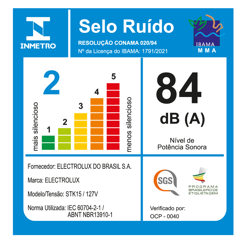 Aspirador de Pó Vertical com Fio Electrolux 1450W 2 em 1 Ultra Filtro HEPA Cinza (STK15)
