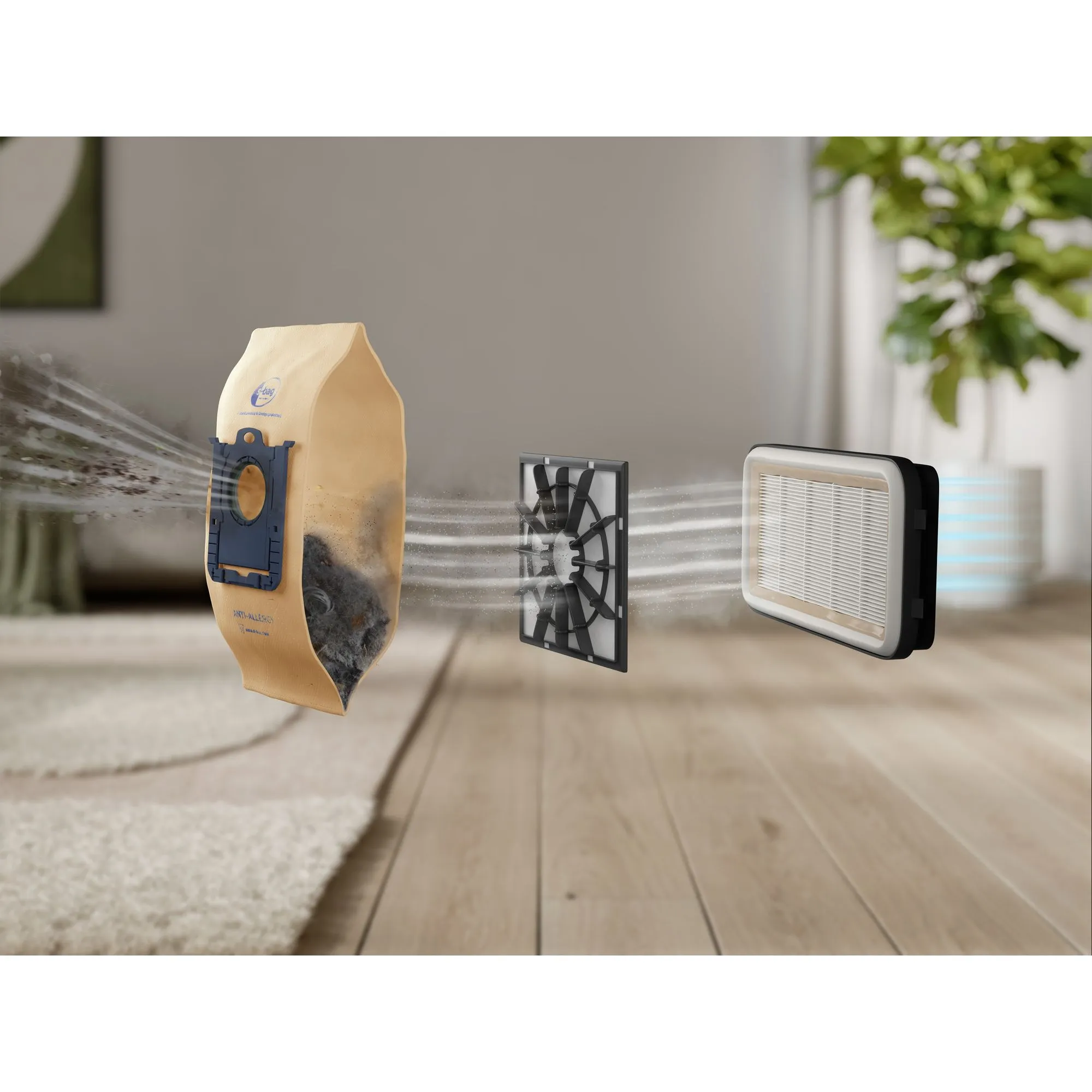 Aspirador de Pó com Saco Electrolux 1800W Compacto Experience Filtro HEPA Azul (EQP40)