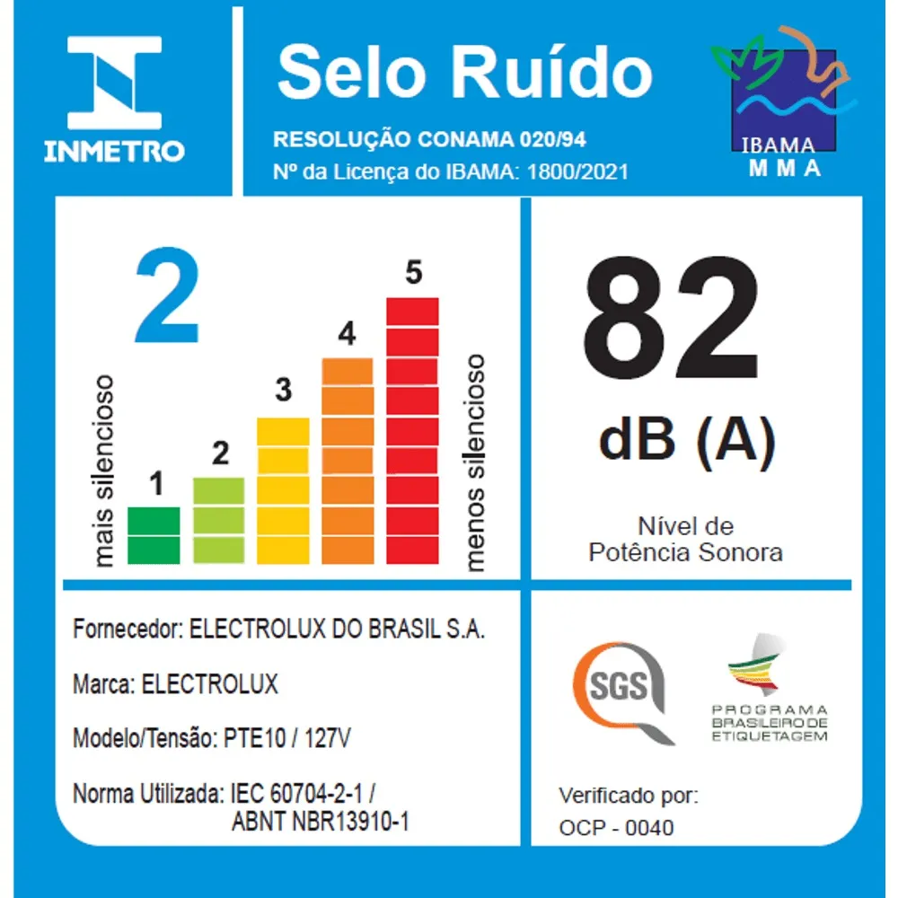 Aspirador de Pó Vertical com Fio Electrolux 1300W 3 em 1 Cyclone Power Filtro HEPA Preto (PTE10)