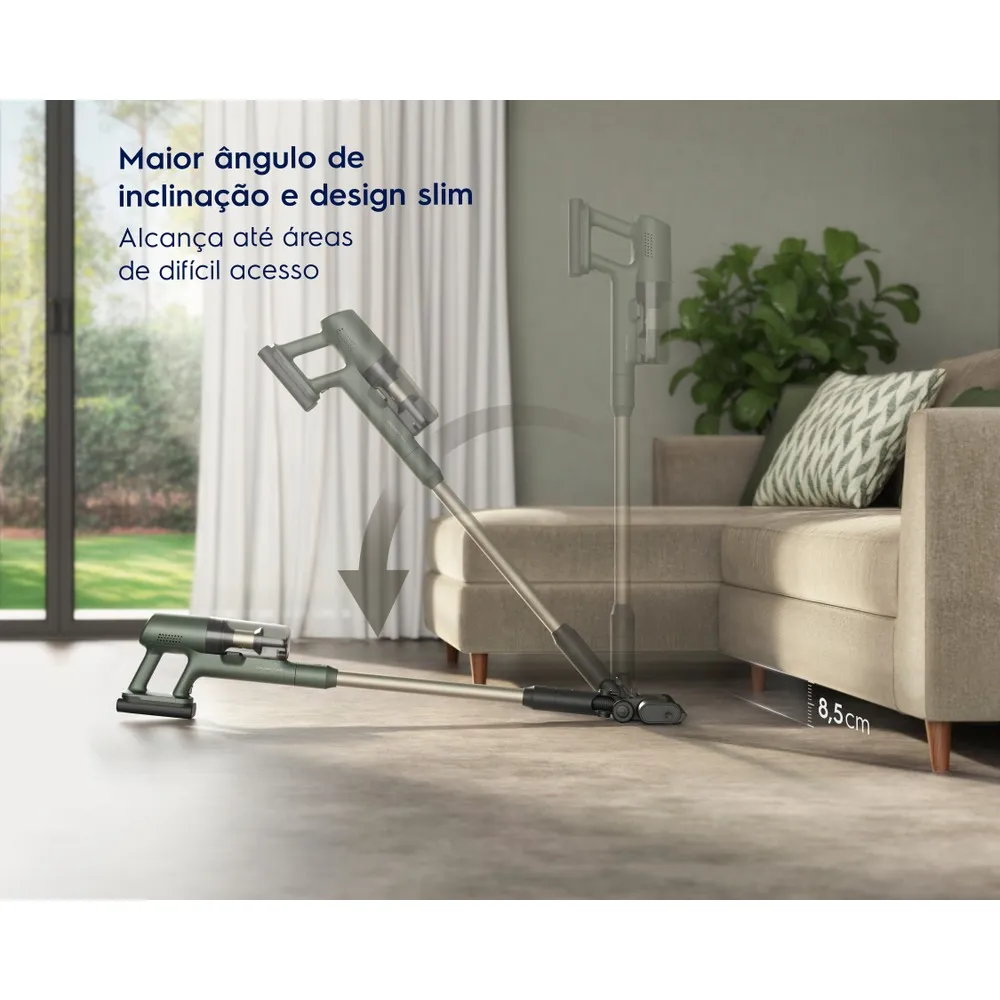 Aspirador de Pó Vertical Sem Fio Electrolux Ergorapido Verde Linha 100 anos Celebre Bem-Estar (PTEC200)