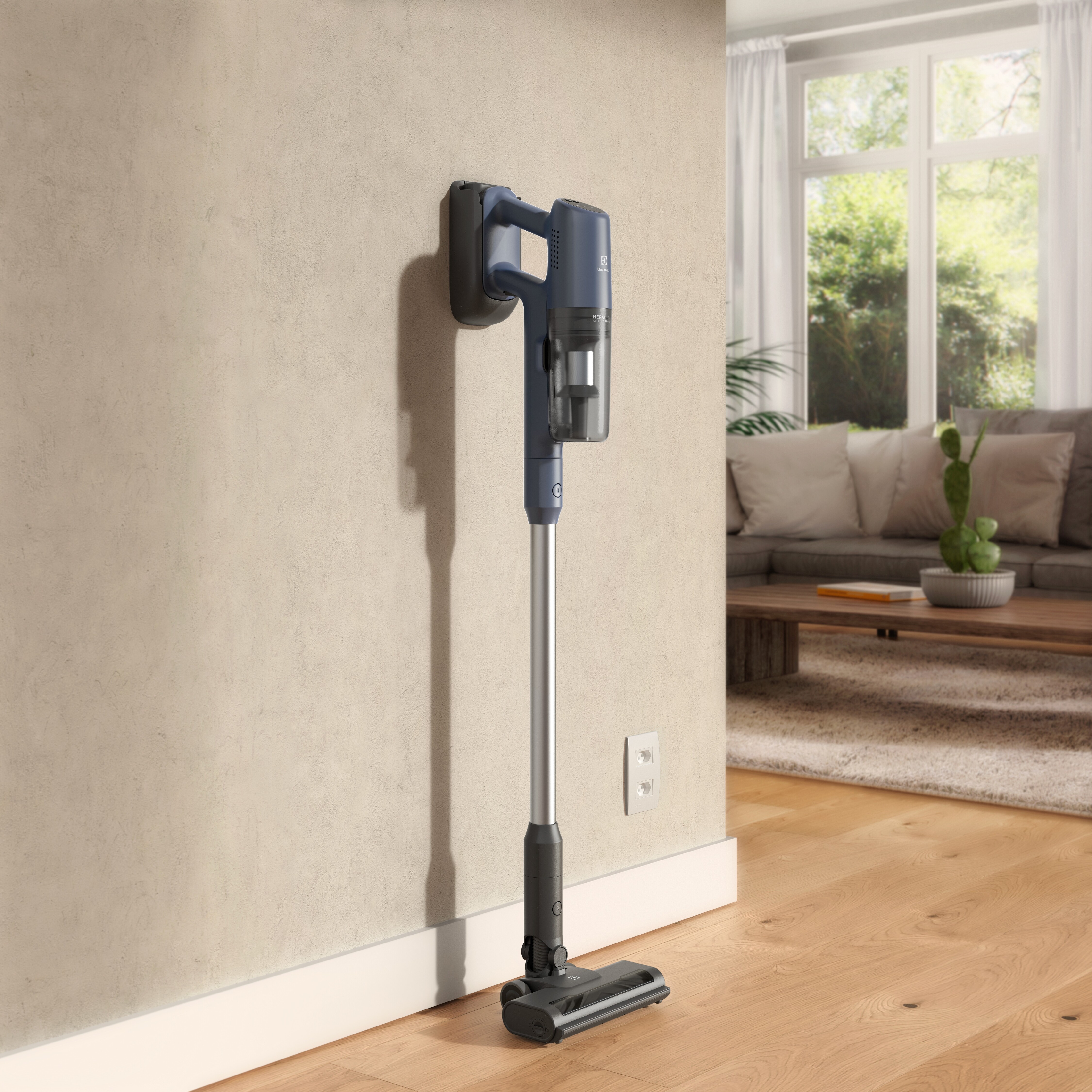 Aspirador de Pó Vertical Sem Fio Electrolux Ergorapido 3 em 1 Cyclonic Power 30 min Azul (PTEC101)