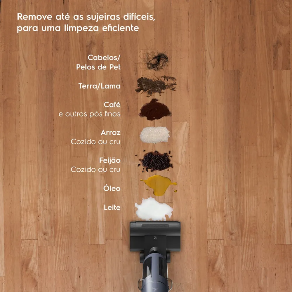 Aspirador Multifuncional sem Fio Electrolux 3 em 1 Painel LED e Bateria até 40 min (EMC2500)