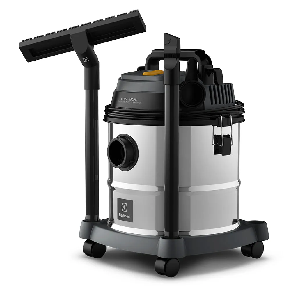 Aspirador de Pó e Água Electrolux 1500W 12L com ThermoControl e Função Sopro Inox (GT12l)