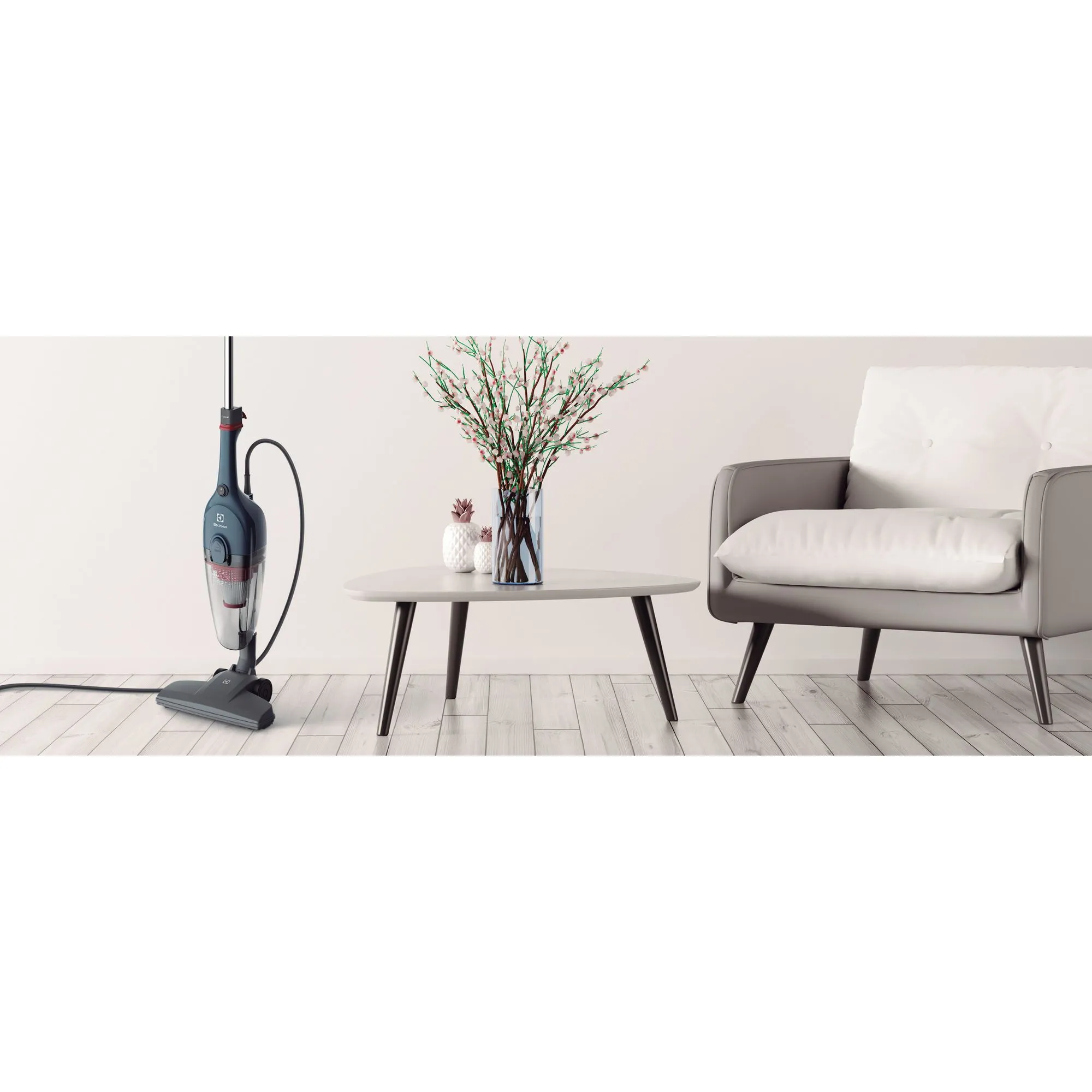 Aspirador de Pó Vertical com Fio Electrolux 1100W 2 em 1 Filtro HEPA Azul (STK13A)