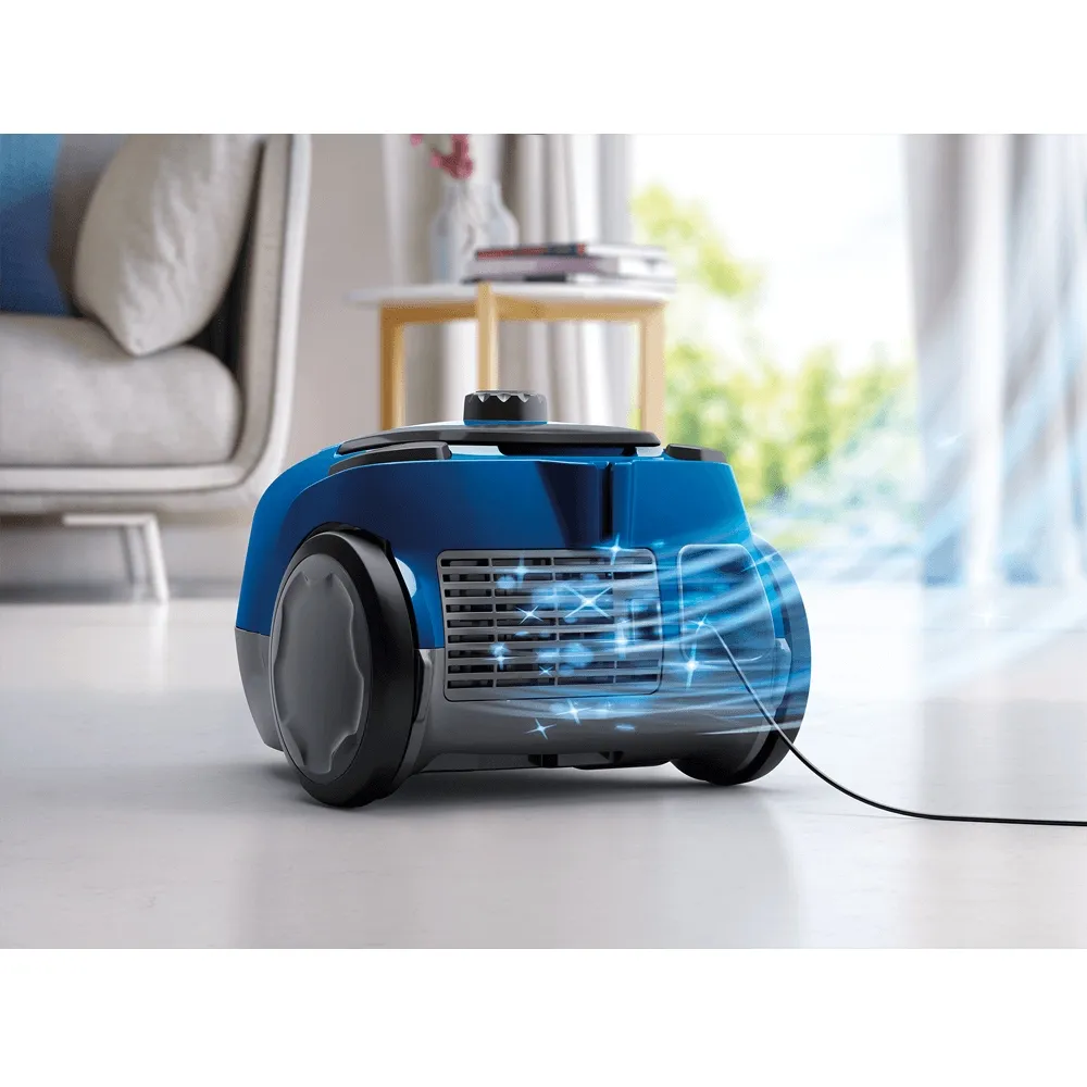 Aspirador de Pó com Saco Electrolux 1400W Compacto Sonic com tripla filtragem Azul (SON10)