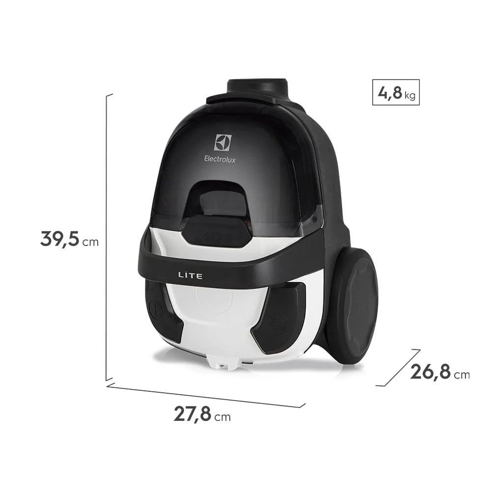 Aspirador de Pó sem Saco Electrolux 1400W Lite com Filtro HEPA Silencioso Branco (LIT31)