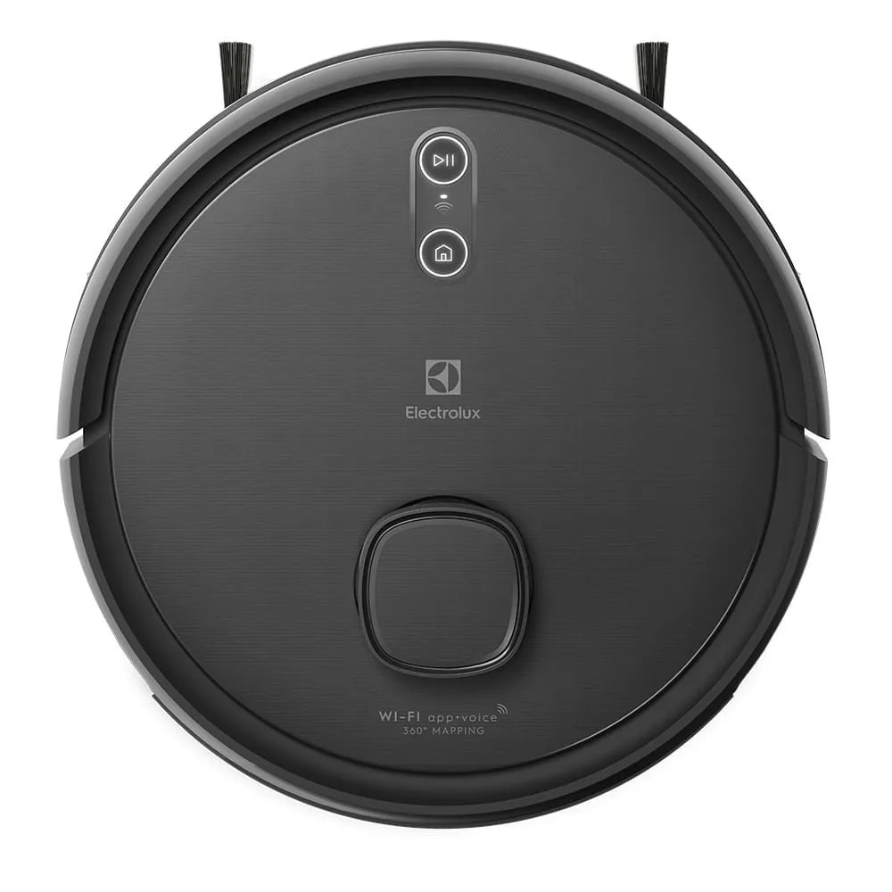 Robô Aspirador Electrolux 4 em 1 Wi-Fi Experience até 1h40 Mapeamento Preto (ERB60)