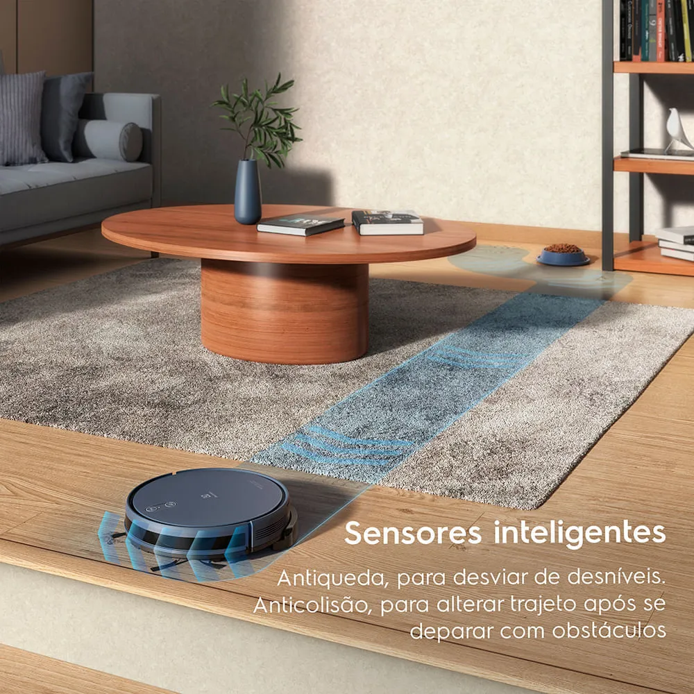 Robô Aspirador Electrolux 4 em 1 Wi-Fi Experience até 2h Azul (ERB44)