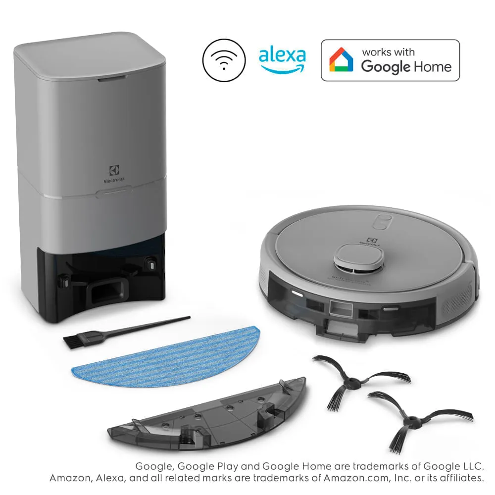 Robô Aspirador Electrolux 4 em 1 Wi-Fi Experience até 1h40 Mapeamento e Base Autolimpante (ERB80)