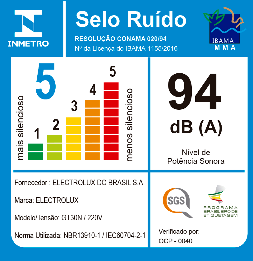 Aspirador de Pó e Água Electrolux 1300W 20L Profissional com Função Sopro Amarelo (GT30N)