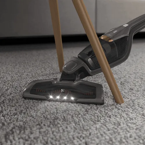 Aspirador de Pó Vertical Sem Fio Electrolux Ergorapido 2 em 1 Luz LED até 30 min Cinza (ERG24C)