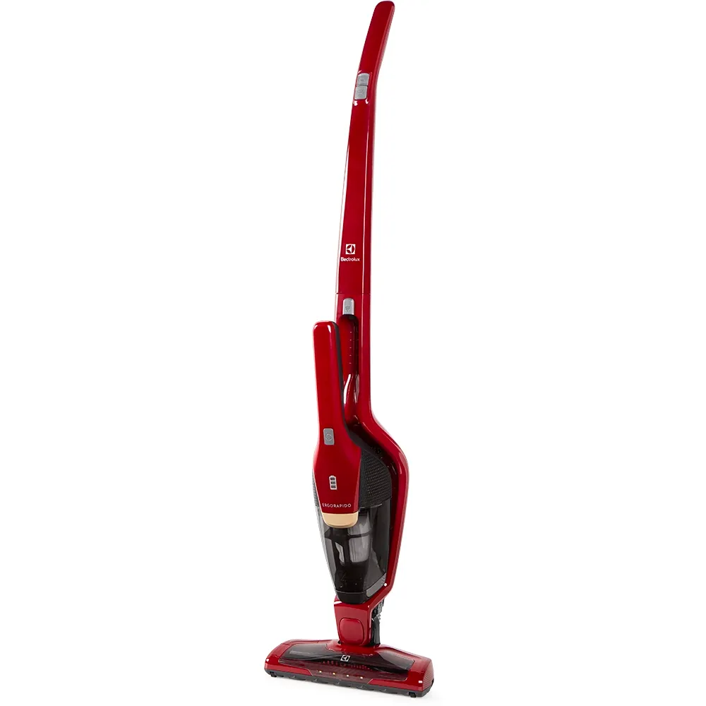 Aspirador de Pó Vertical Sem Fio Electrolux Ergorapido 2 em 1 Luz LED até 30 min Vermelho (ERG23N)