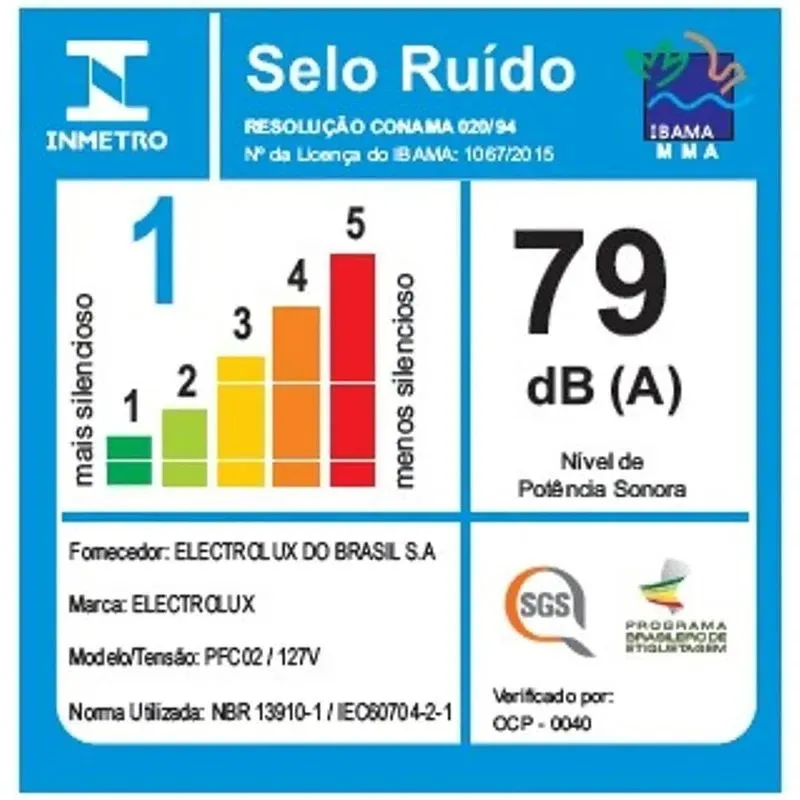 Aspirador de Pó com Saco Electrolux 1250W filtro HEPA PowerForce Silencioso Branco (PFC02)
