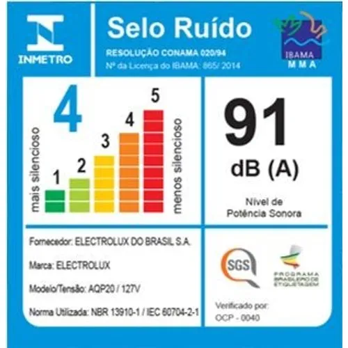 Aspirador de Pó e Água Electrolux 1400W 11L Acqua Power com Função Sopro Amarelo (AQP20)