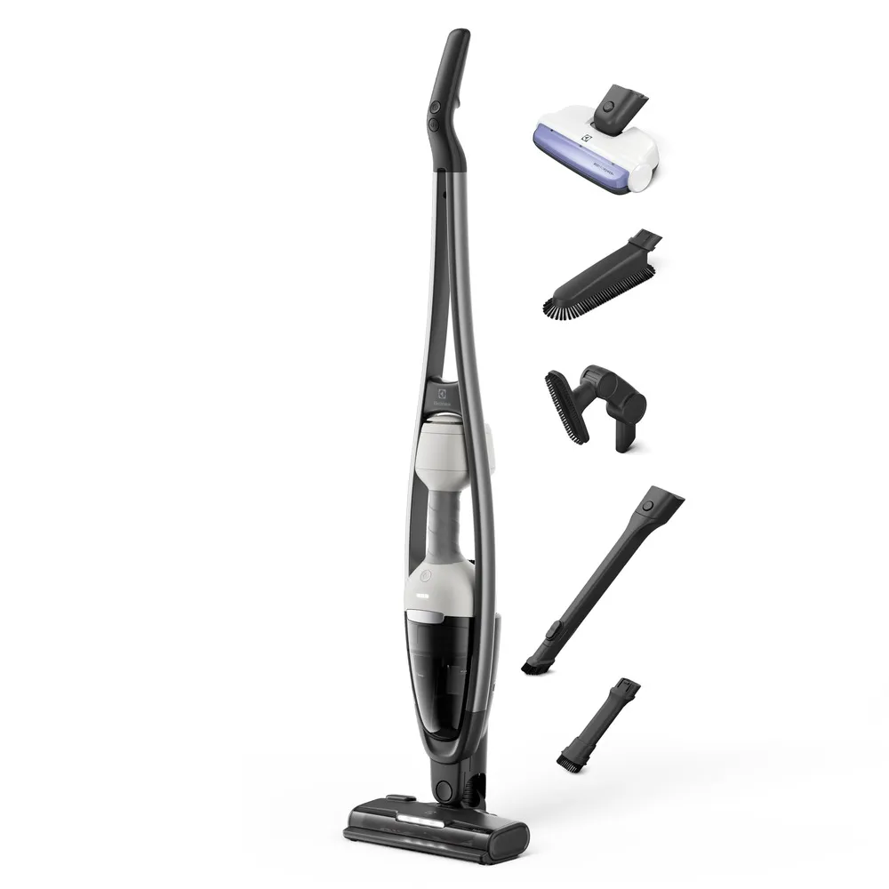 Aspirador de Pó Vertical Sem Fio Electrolux Expert Tecnologia UV até 45 min Branco (ERG50)