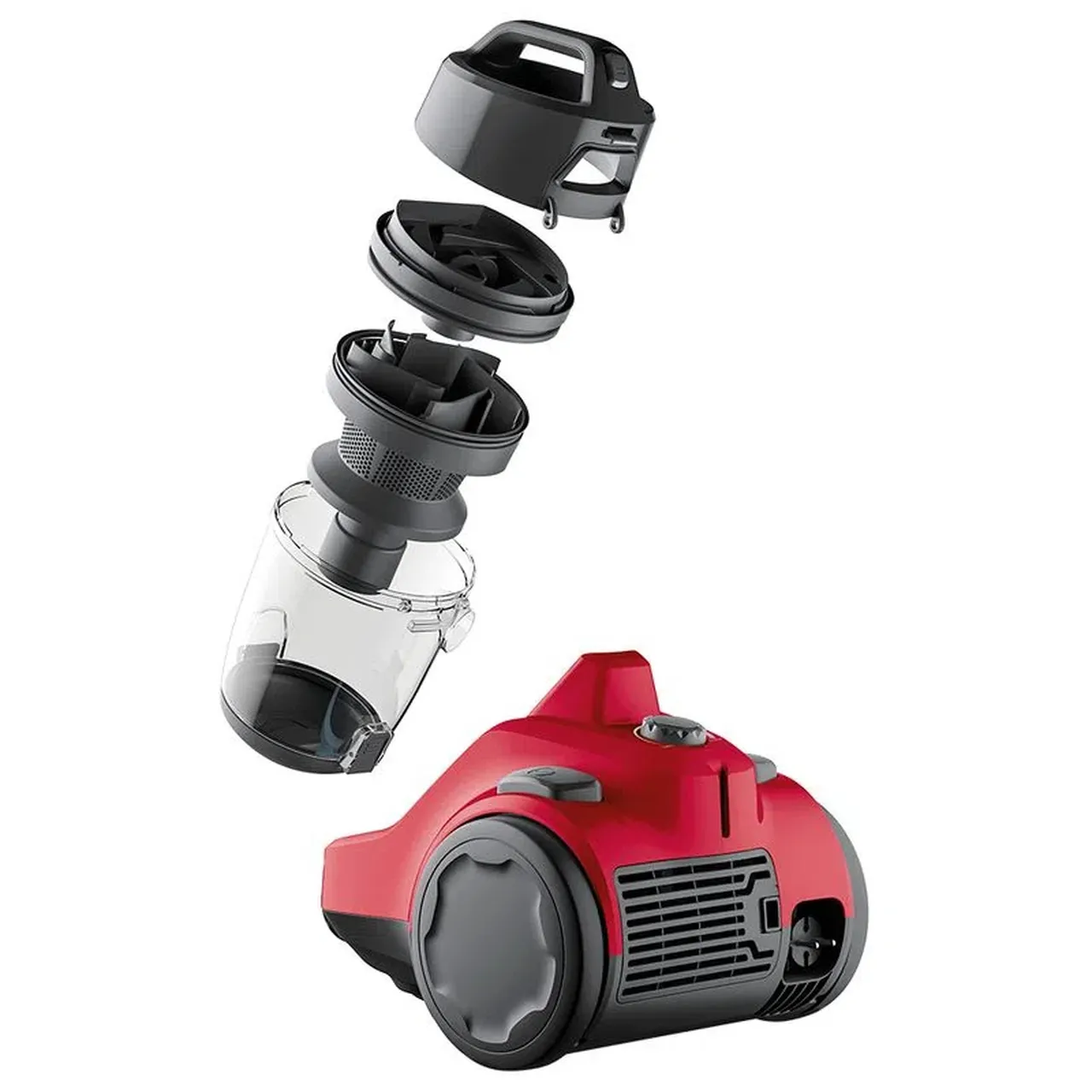 Aspirador de Pó sem Saco Electrolux 1800W Easybox com Filtro HEPA e Bocal para Pet Vermelho (EAS31)