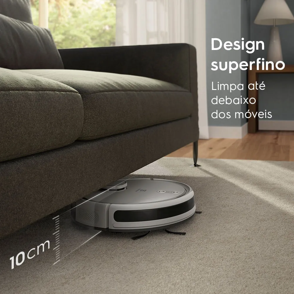Robô Aspirador Electrolux 4 em 1 Wi-Fi Experience até 1h40 Mapeamento Branco (ERB62)