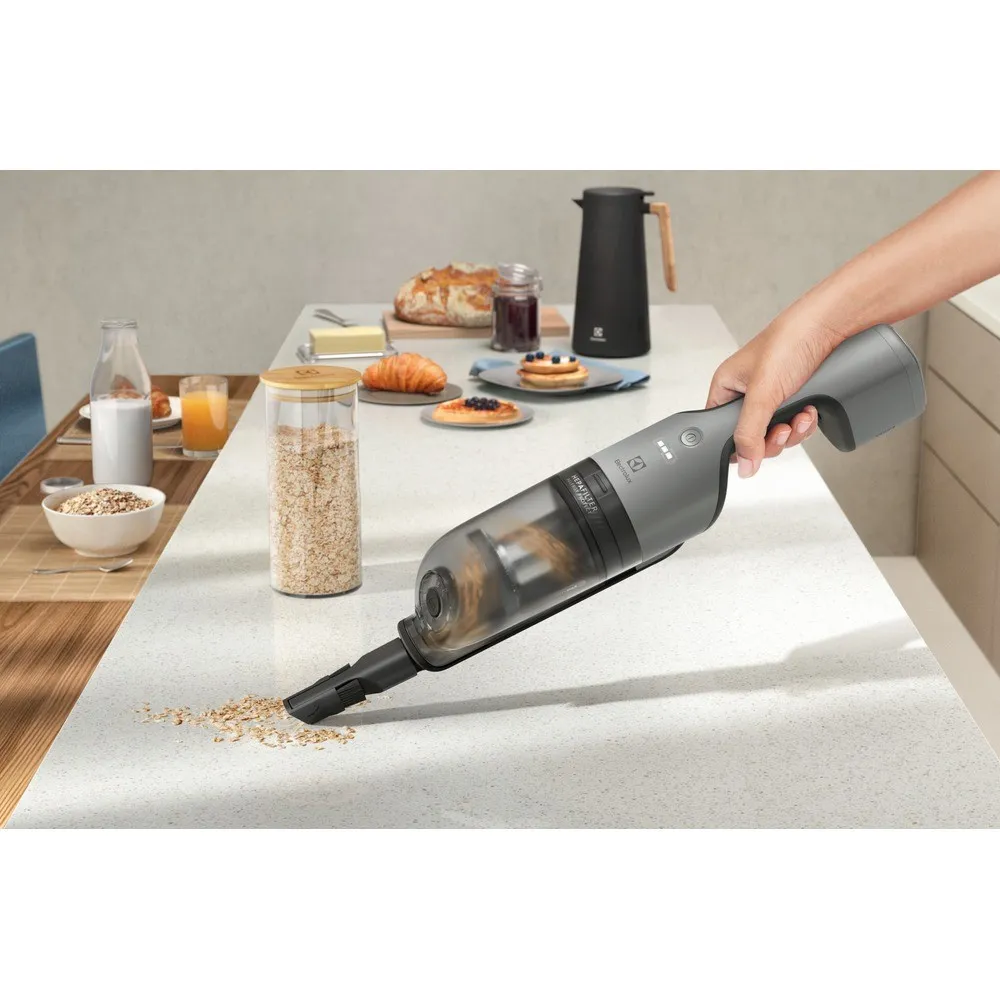 Aspirador de Pó Vertical Sem Fio Electrolux Ergorápido 2 em 1 Cyclonic Power até 30 min Cinza (ERG018)