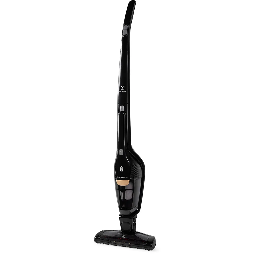 Aspirador de Pó Vertical Sem Fio Electrolux Ergorapido 2 em 1 Luz LED até 30 min Preto (ERG24N)