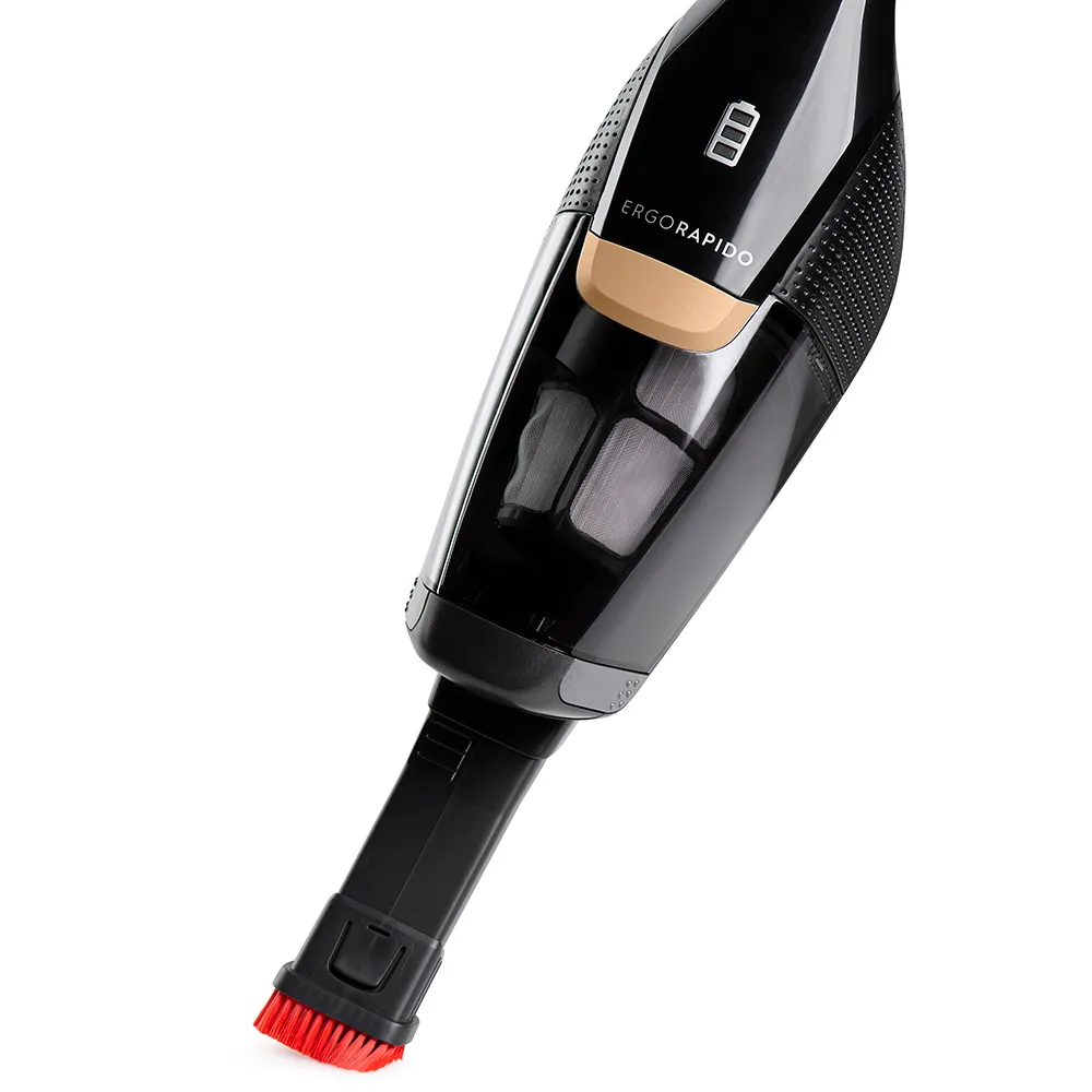 Aspirador de Pó Vertical Sem Fio Electrolux Ergorapido 2 em 1 Luz LED até 30 min Preto (ERG24N)