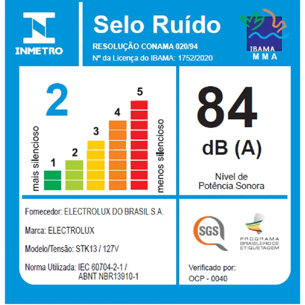 Aspirador de Pó Vertical com Fio Electrolux 1100W 2 em 1 Filtro HEPA Vermelho (STK13)