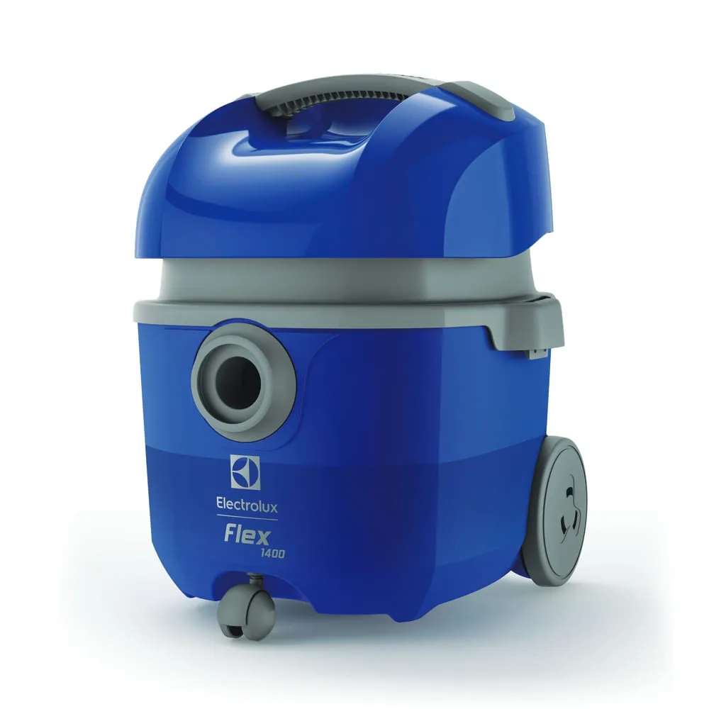 Aspirador de Pó e Água Electrolux 1400W 14L Flex com Dreno Escoa Fácil e Função Sopro Azul (FLEXN)