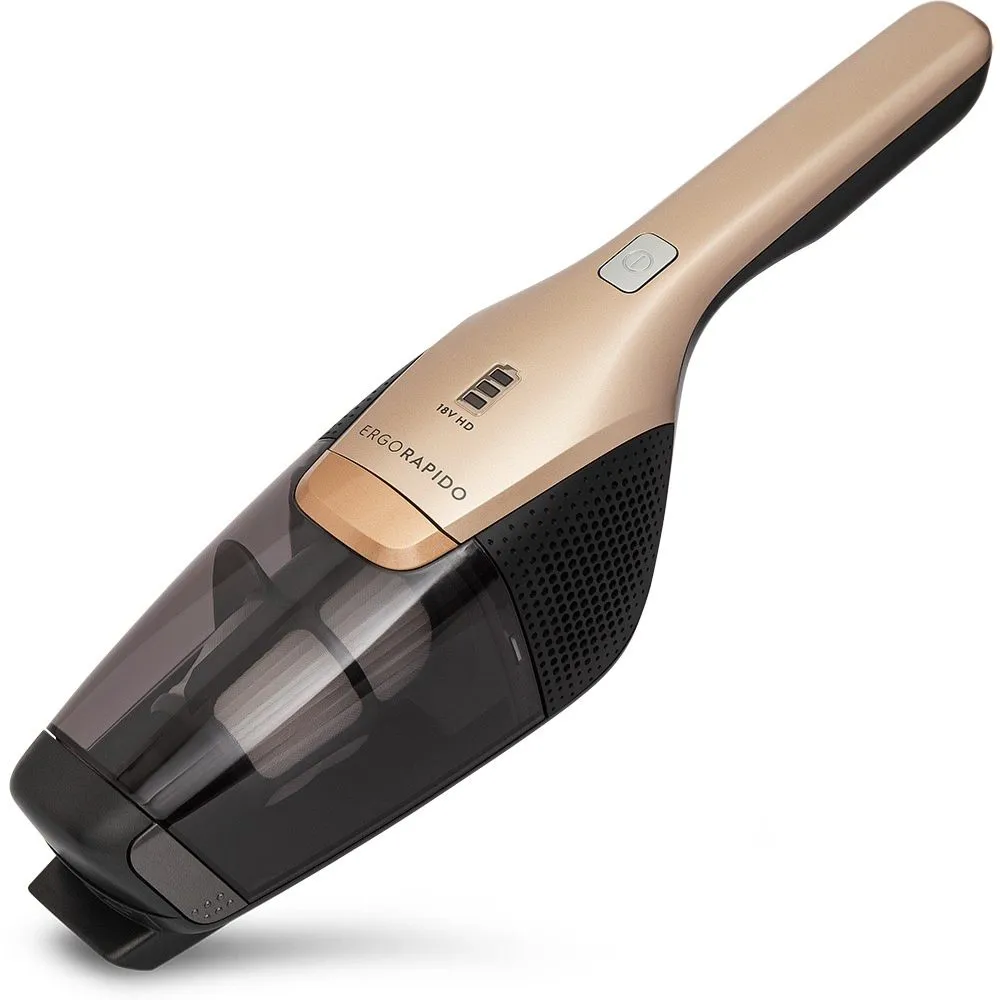Aspirador de Pó Vertical Sem Fio Electrolux Ergorapido 2 em 1 Bocal Pet até 45 min Dourado (ERG26)