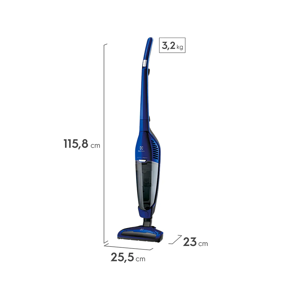 Aspirador de Pó Vertical com fio Electrolux 1000W Dynamica Filtro HEPA Azul (DYN10)
