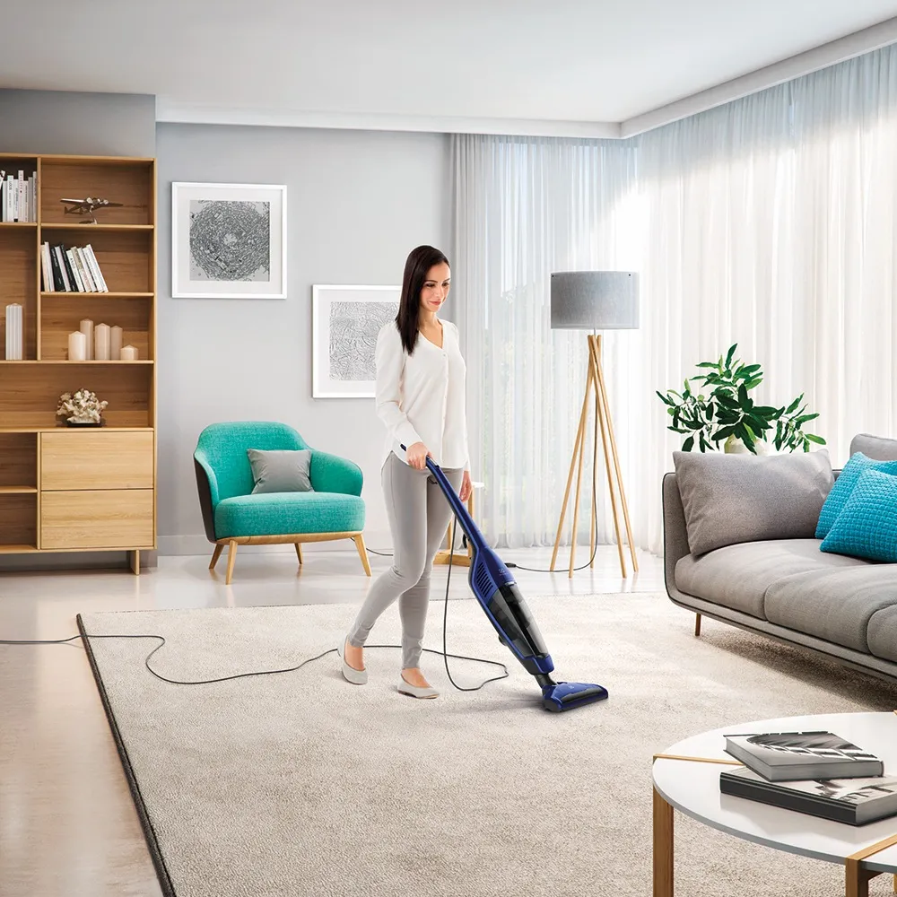 Aspirador de Pó Vertical com fio Electrolux 1000W Dynamica Filtro HEPA Azul (DYN10)