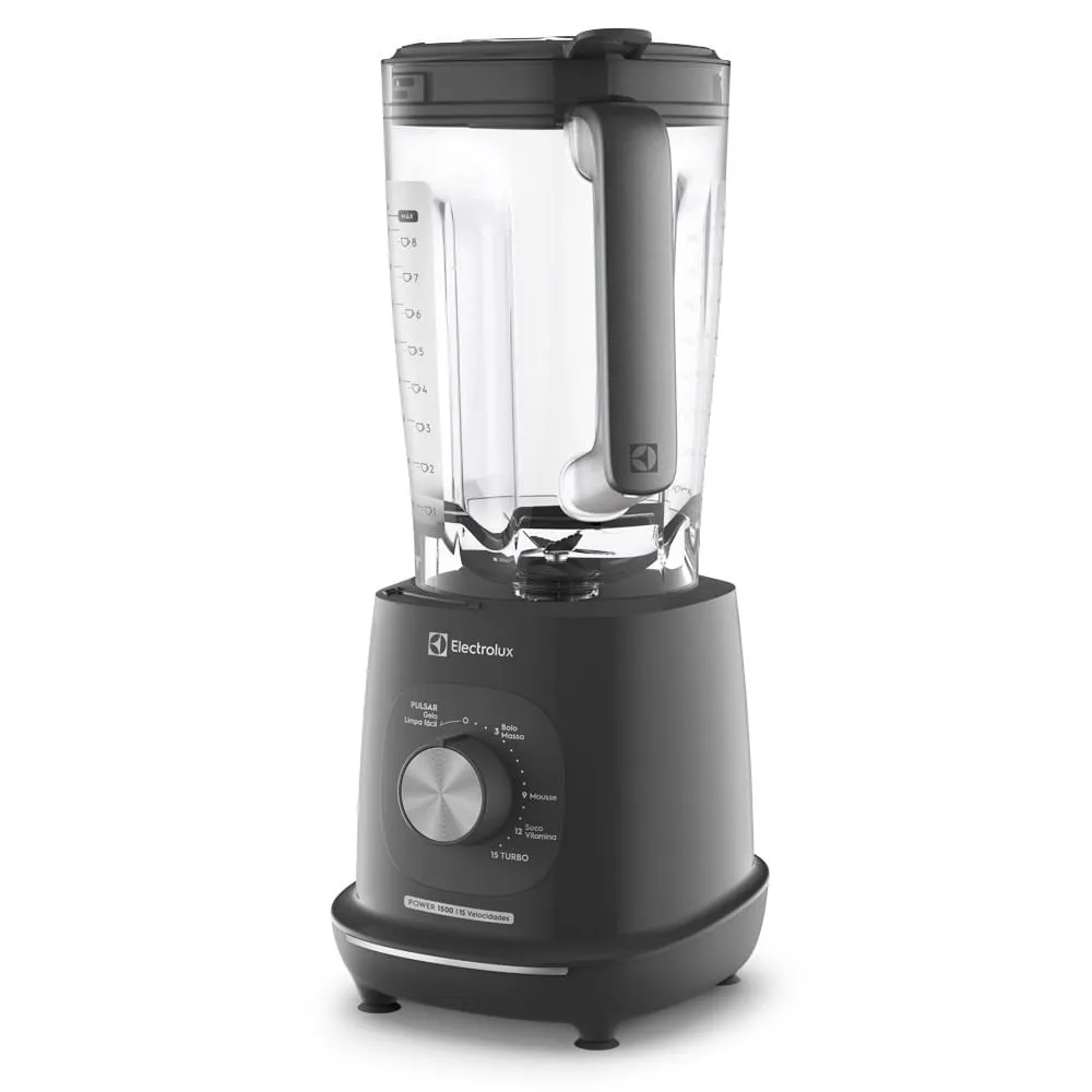 Liquidificador Electrolux 1500W 3.2L Efficient TriForce 15 Velocidades Cinza (EBL1500)