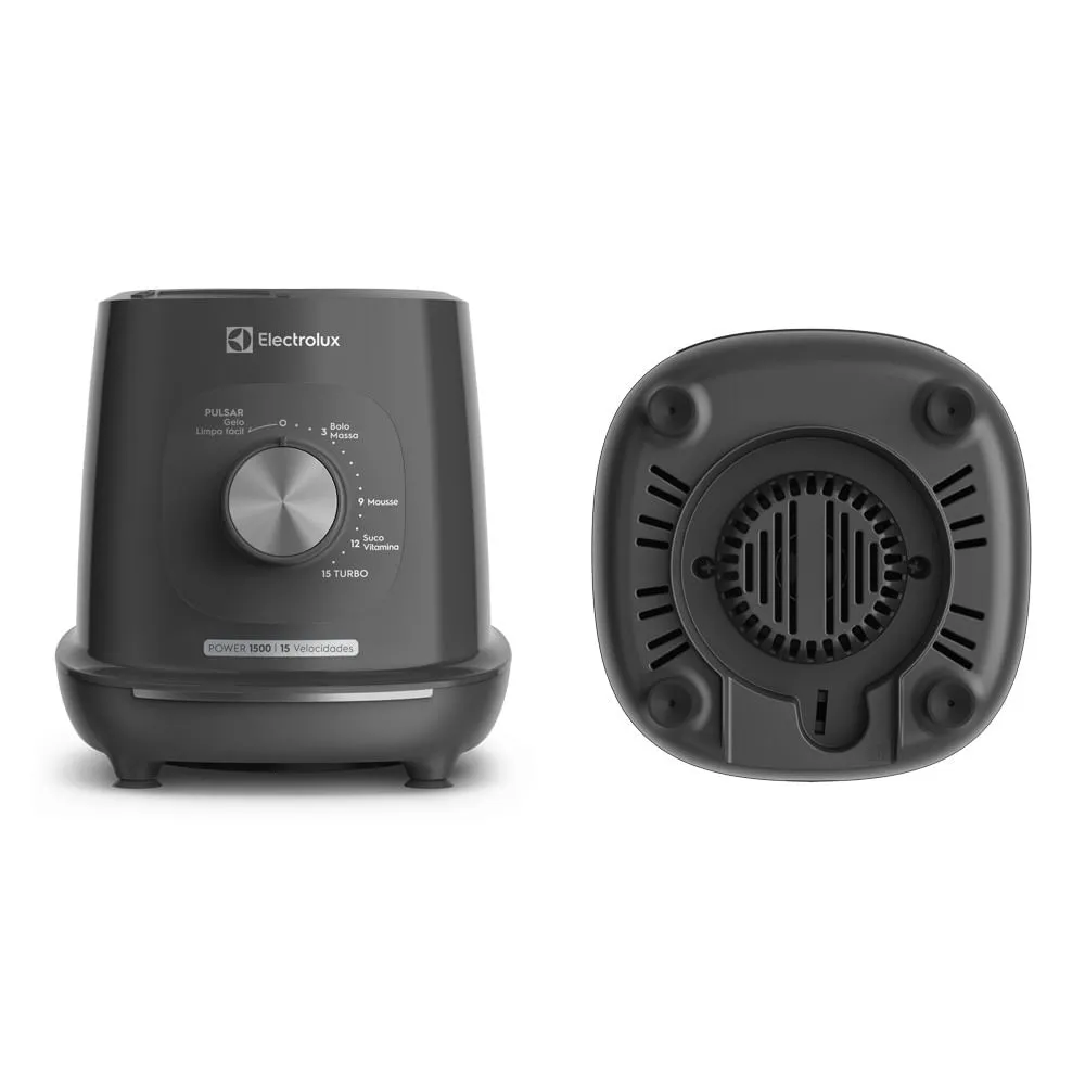 Liquidificador Electrolux 1500W 3.2L Efficient TriForce 15 Velocidades Cinza (EBL1500)