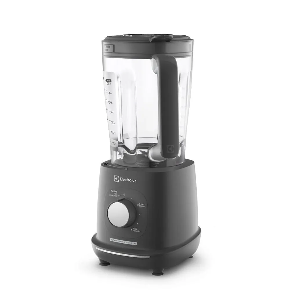 Liquidificador Electrolux 1000W 2.7L Efficient TriForce 5 Velocidades Cinza (EBL1000)