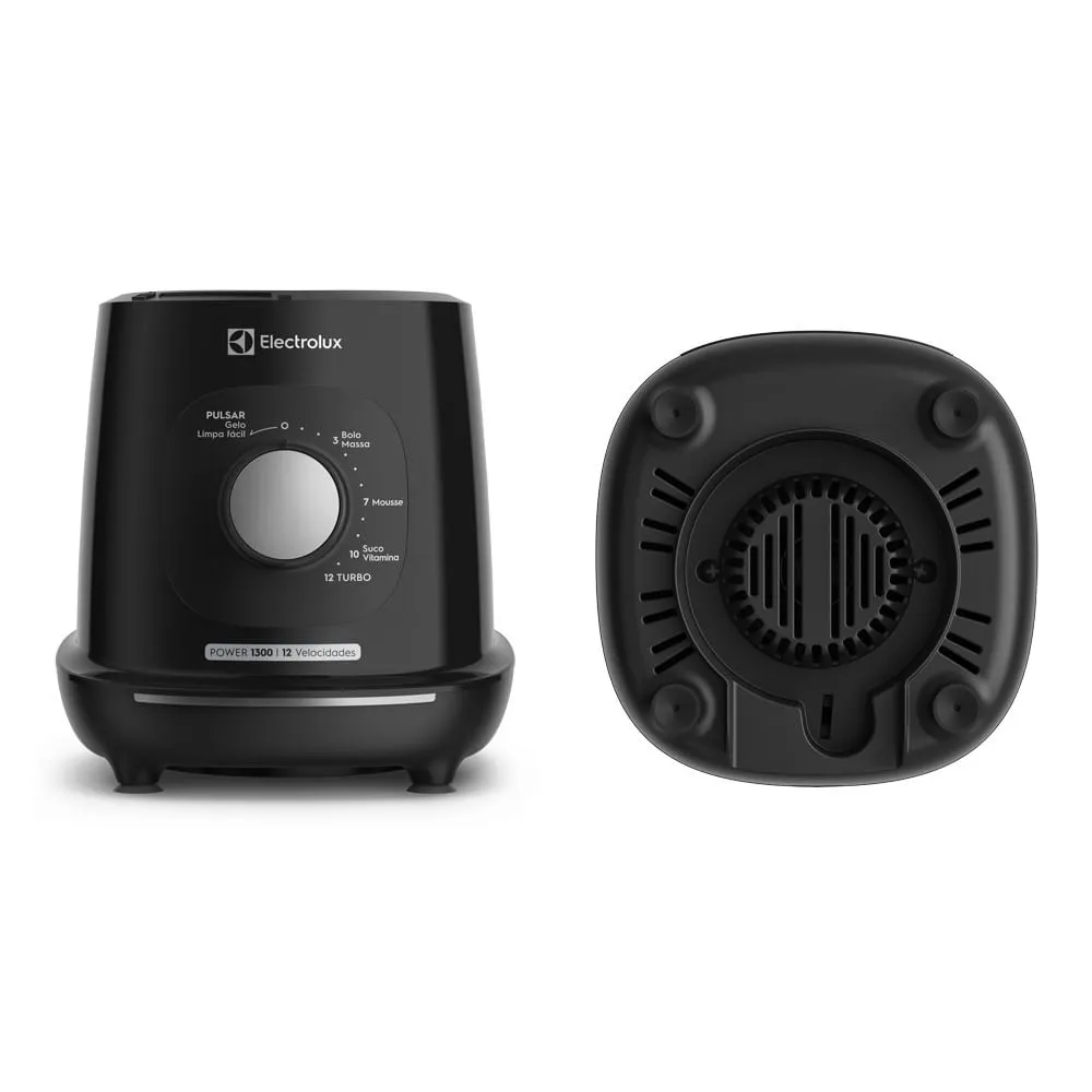 Liquidificador Electrolux 1300W 3.2L Efficient TriForce 12 Velocidades Preto (EBL1300)