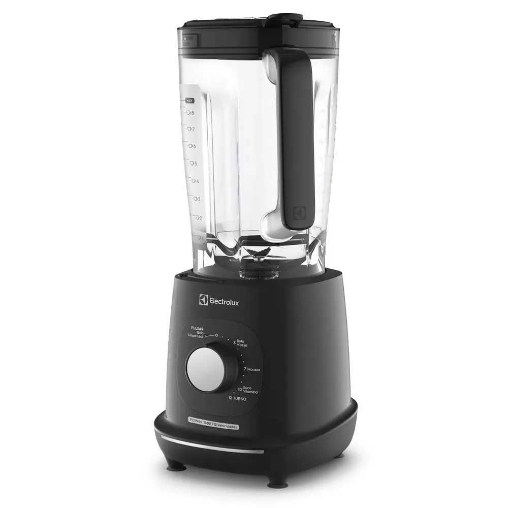 Liquidificador Electrolux 1300W 3.2L Efficient TriForce 12 Velocidades Preto (EBL1300)