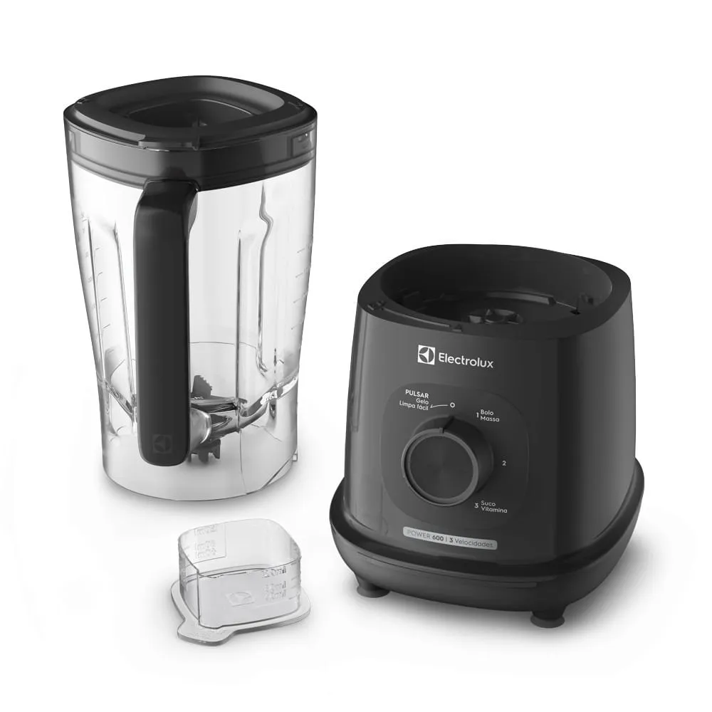 Liquidificador Electrolux 600W 2,7L Efficient TriForce 3 Velocidades Preto (EBL700)