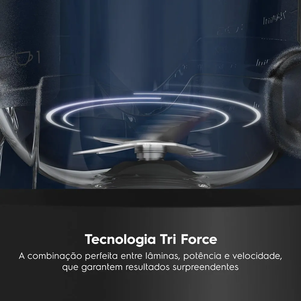Liquidificador Electrolux 600W 2,7L Efficient TriForce 3 Velocidades Preto (EBL700)