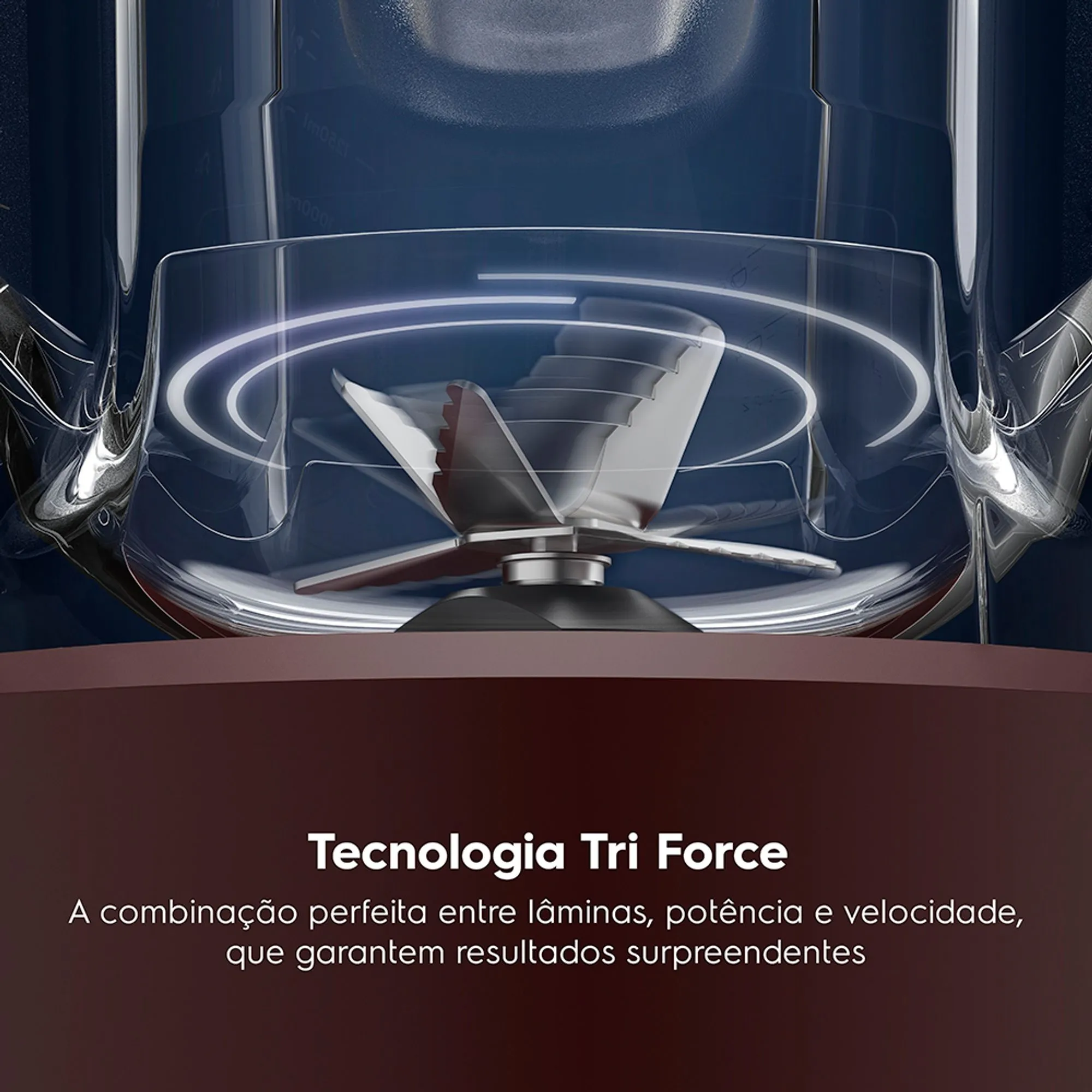 Liquidificador Electrolux 1500W 3.2L Efficient Tri Force 15 Velocidades Vermelho (EBL1510)