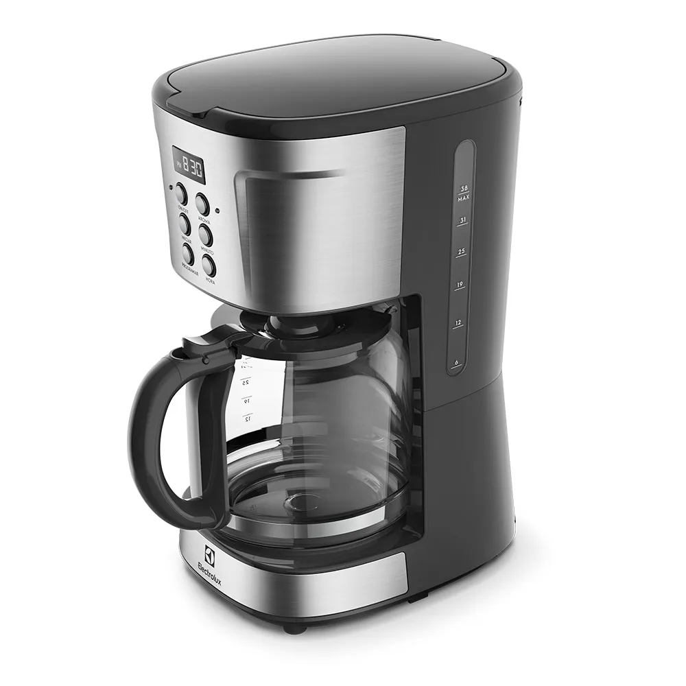 Cafeteira Elétrica Electrolux Digital 38 Xícaras Experience Programável com Timer Cor Inox (ECM30)