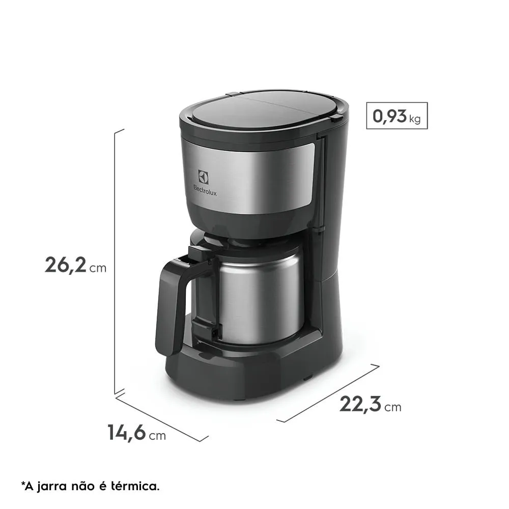 Cafeteira Elétrica Electrolux 15 Xícaras Efficient com Jarra Inox (ECM12)