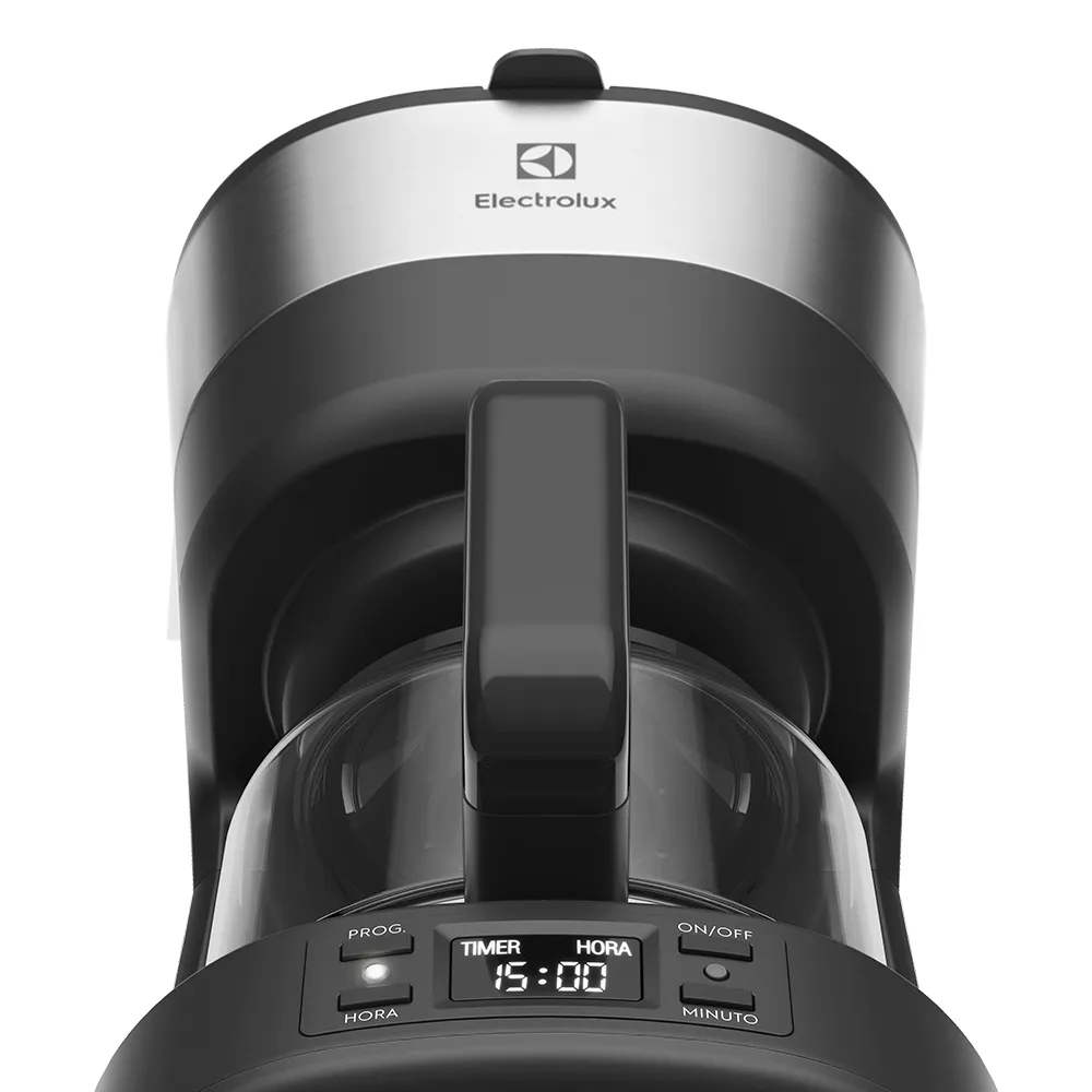 Cafeteira Elétrica Electrolux 30 Xícaras Experience Programável com Timer Cor Inox Preta (ECM25)