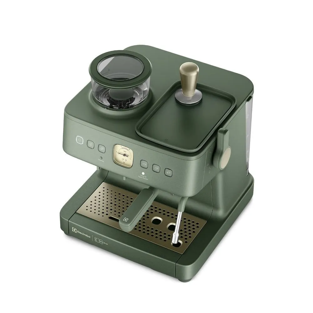 Cafeteira Espresso Electrolux Verde Moedor Integrado Linha 100 anos Celebre Rituais (ECM95)