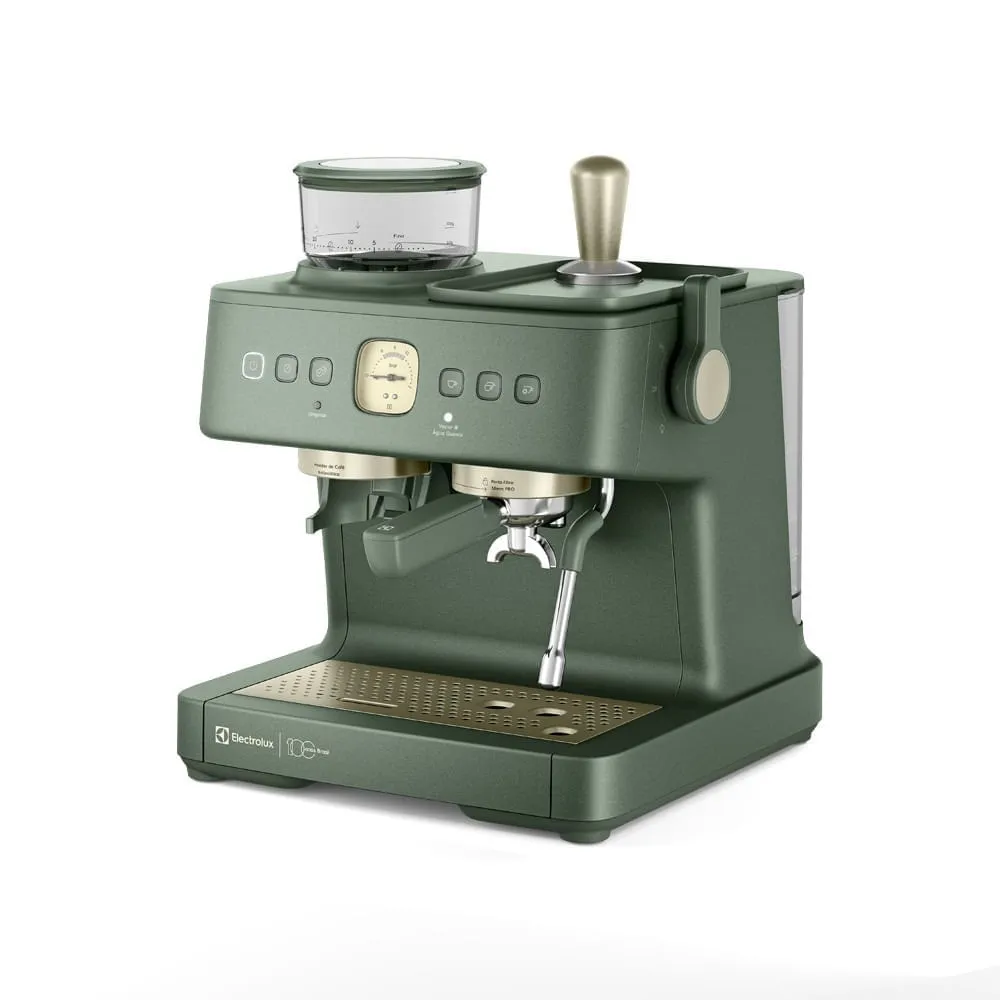 Cafeteira Espresso Electrolux Verde Moedor Integrado Linha 100 anos Celebre Rituais (ECM95)